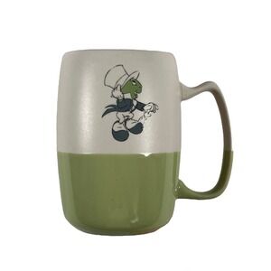 Disney Store Pinocchio Jiminy Cricket Dip Glazed‎ Sketch Mug Thailand Green
